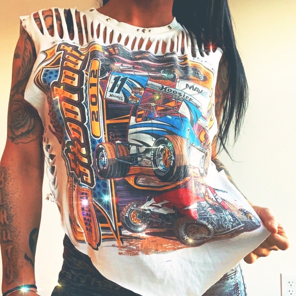Restyled cut up bling Shootout 2012 Racing crop